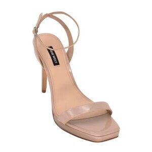 Nine West Zadie Strappy Platform Stiletto Heels Crema US Size 9
